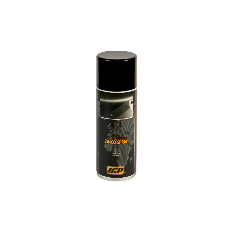 foto del prodotto zinco scuro spray zincatura a freddo antiruggine icp 400 ml