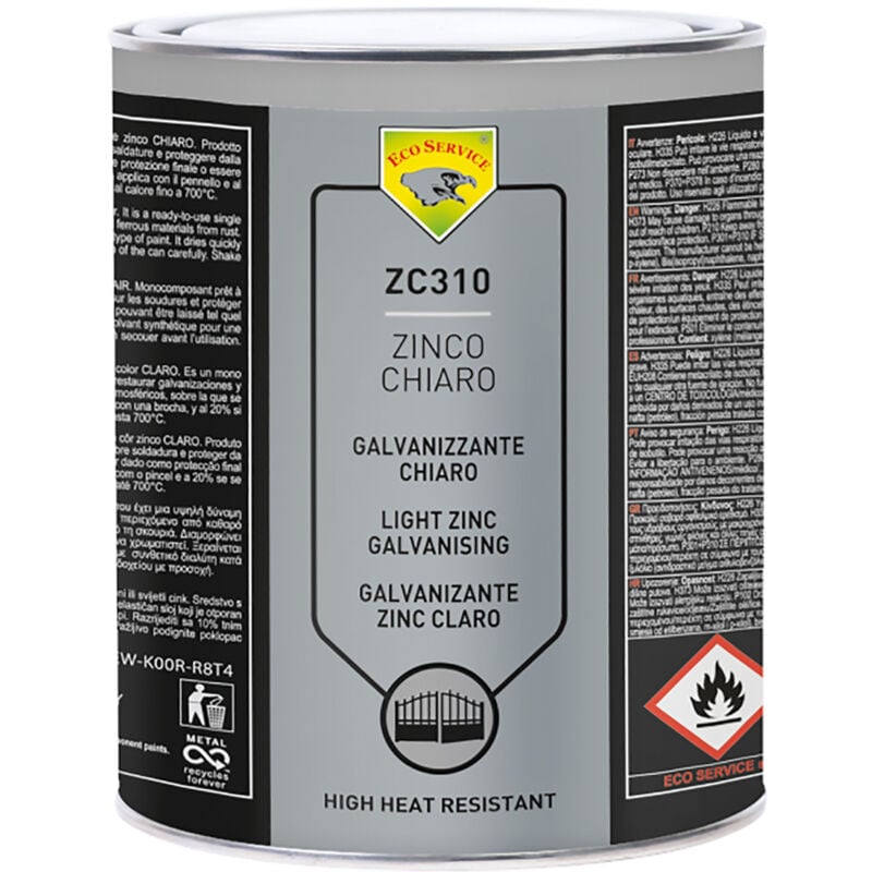foto del prodotto zinco zincante a freddo spray chiaro ml 400 protettivo e resistente 98 14016 