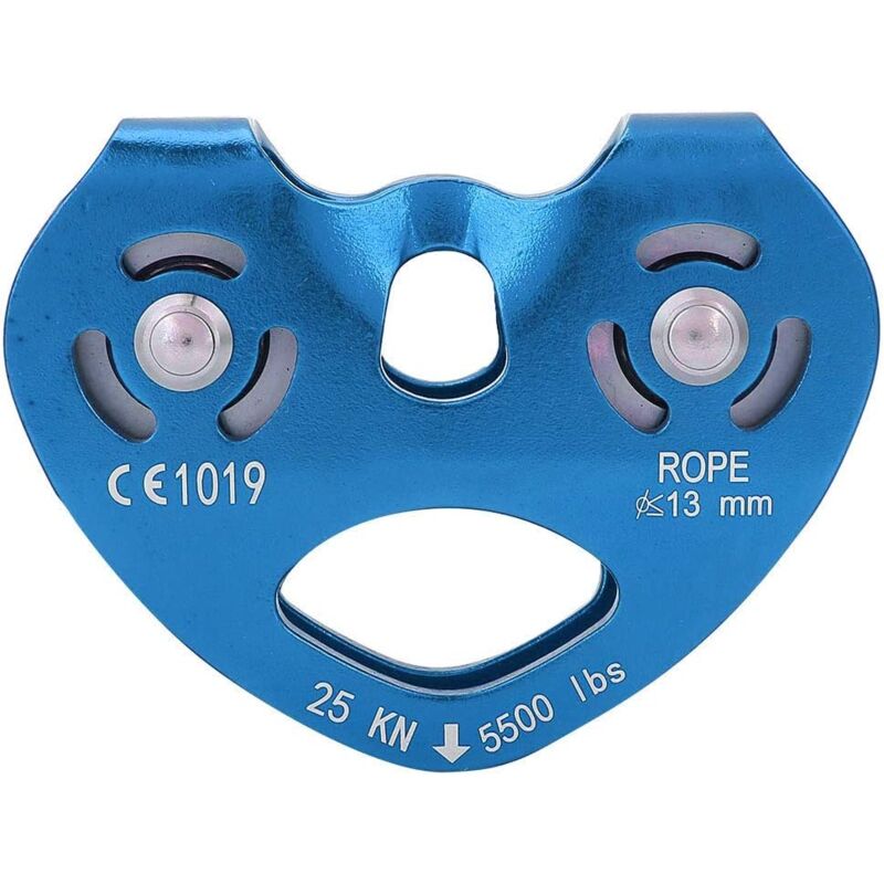 foto del prodotto zip line con doppia carrucola 25kn, lega di alluminio, attrezzatura di sicurezza per arrampicata e corda