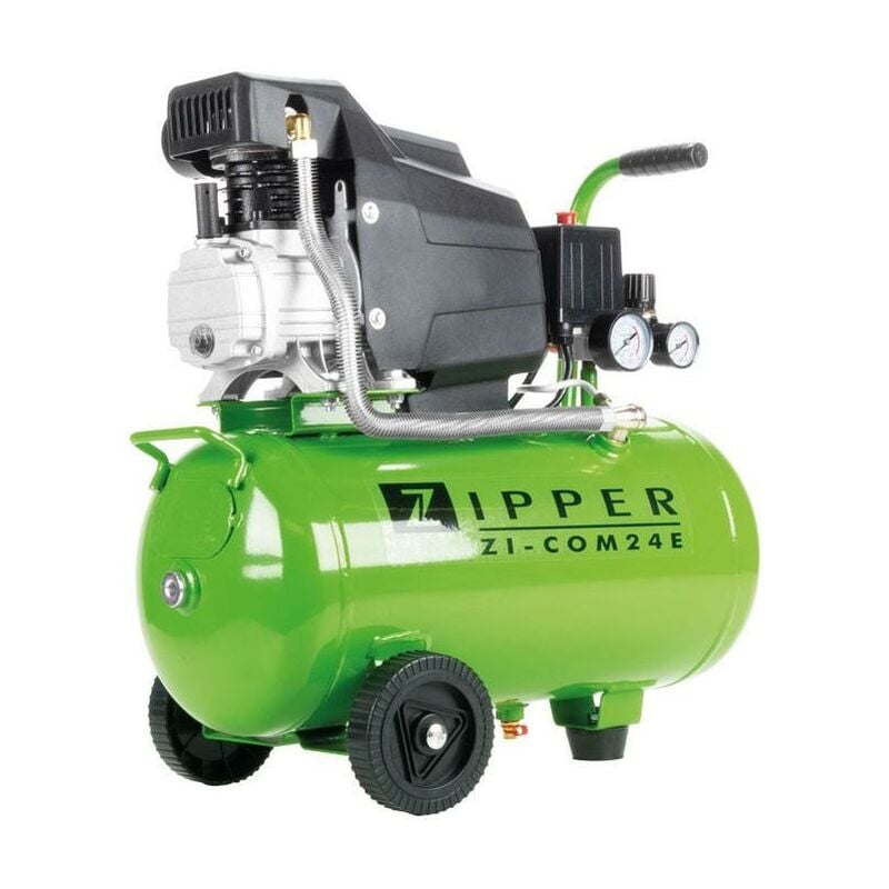 foto del prodotto zipper compressore d aria 1 cilindro 24 lt 230 v zi com24e