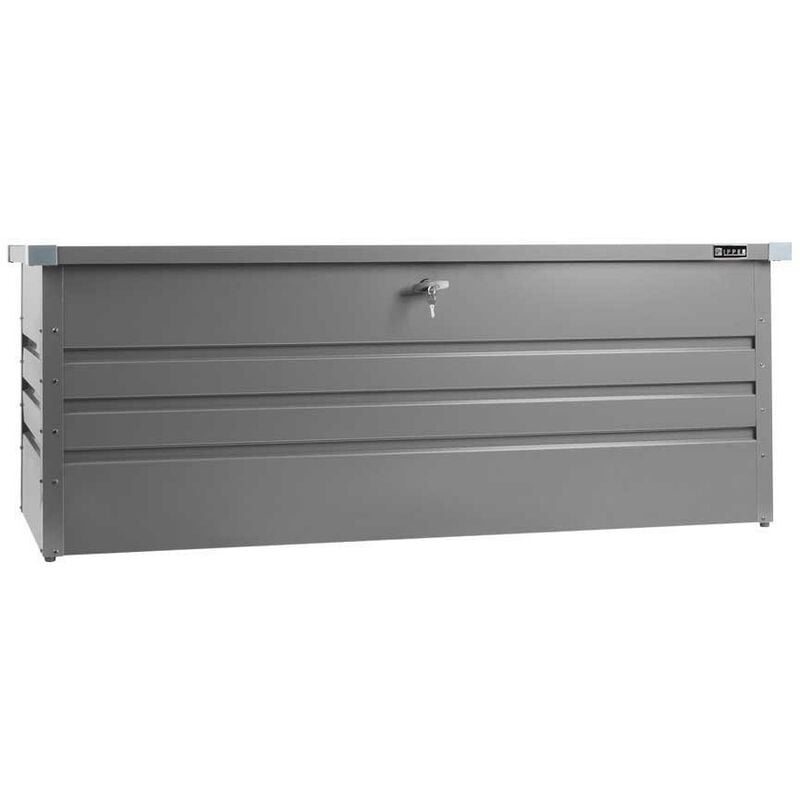 foto del prodotto zipper contenitore box in metallo grigio da giardino 165x70x62 cm zi gab165an