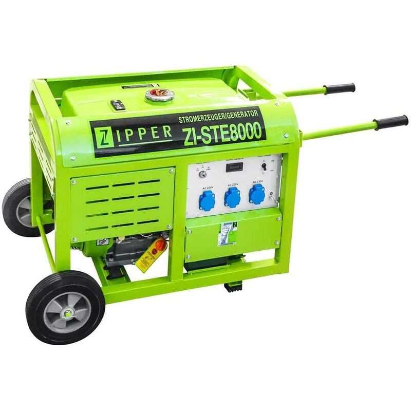 foto del prodotto zipper generatore di corrente 8000w 3 prese 230v zi ste8000