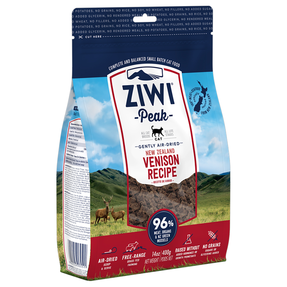 foto del prodotto ziwi peak air dried cervo crocchette per gatti 400 g