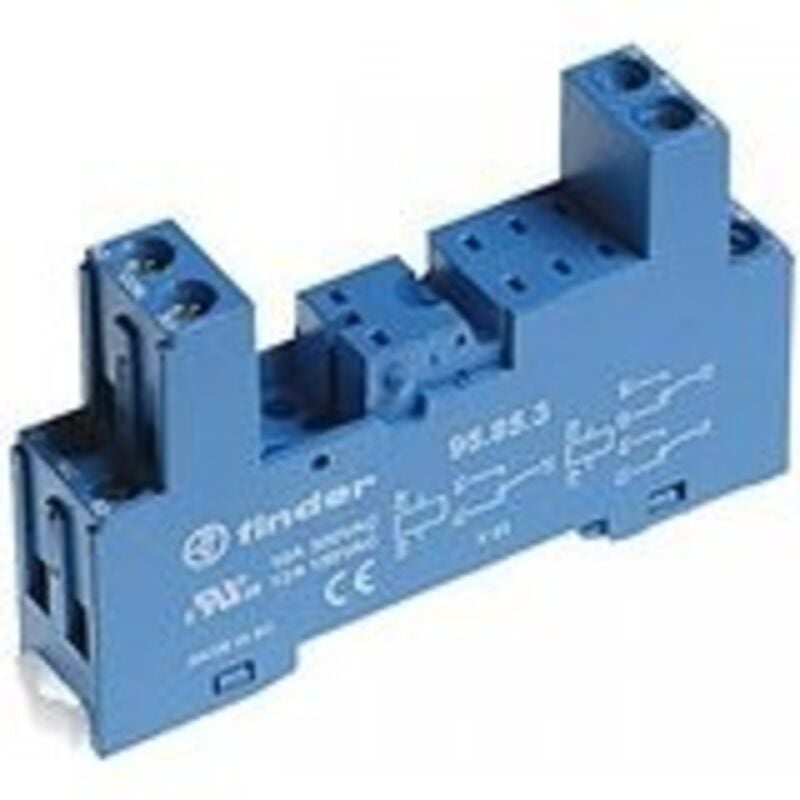 foto del prodotto zoccolo con morsetti a bussola 1p s.40 41 finder cod. 9503spa