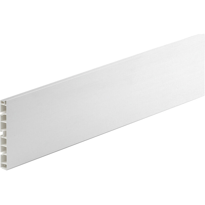 foto del prodotto zoccolo per cucina in pvc h120 col. alluminio mt 3