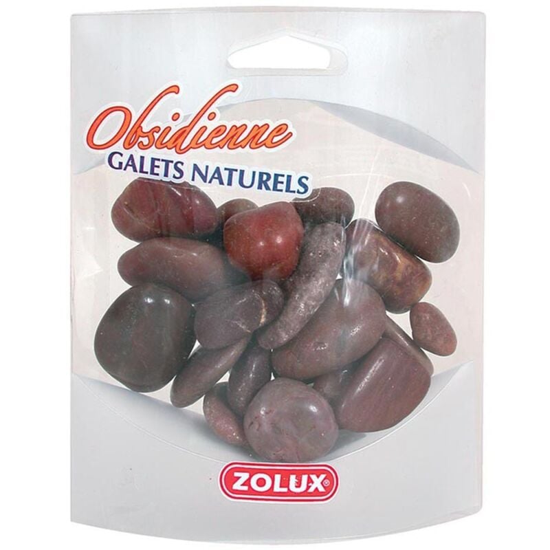foto del prodotto zolux ciottoli naturali di ossidiana 310gr