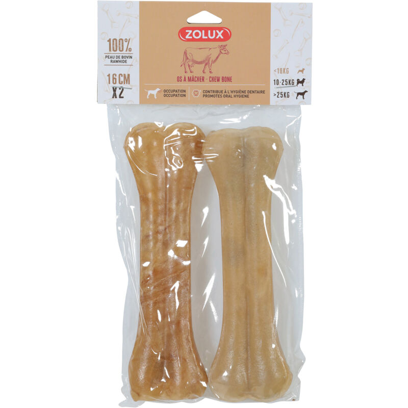 foto del prodotto zolux os da masticare per cane 2 pezzi 16 cm