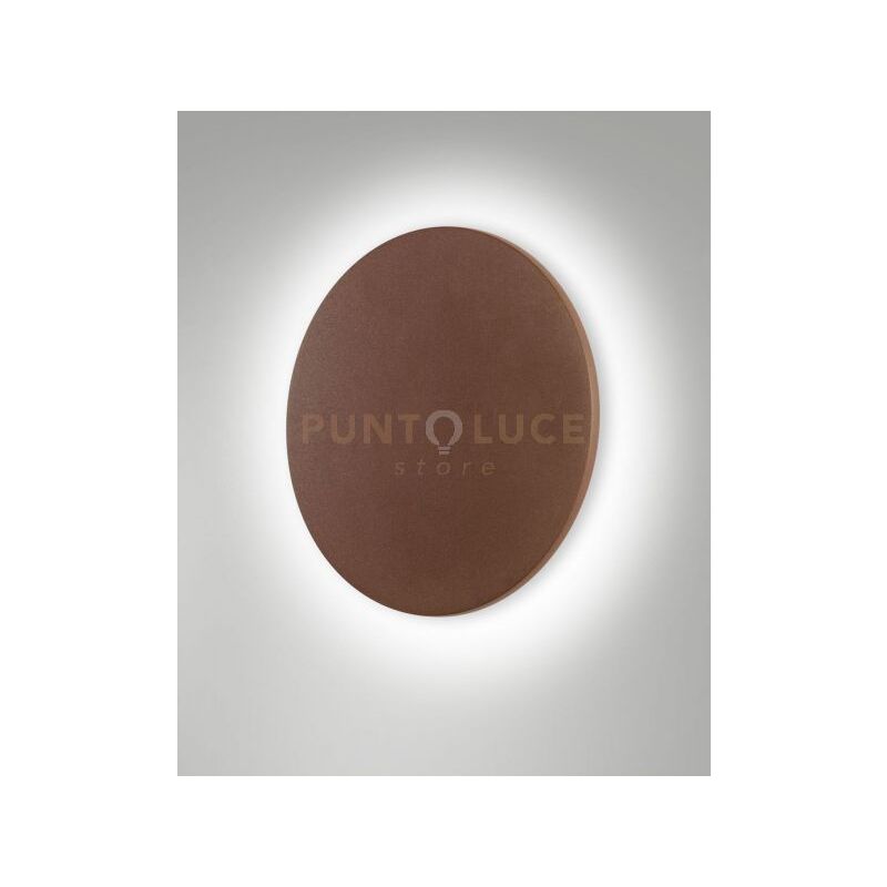 foto del prodotto zon applique da esterno a led 12w 3000k 1356lm corten ip65