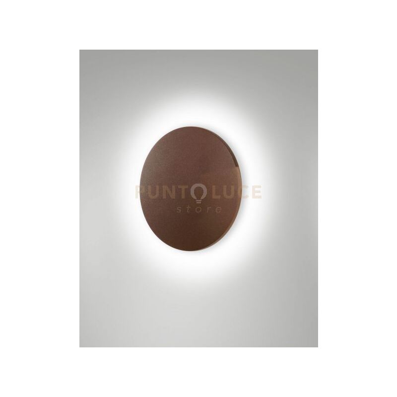 foto del prodotto zon applique da esterno a led 9w 3000k 1017lm corten ip65