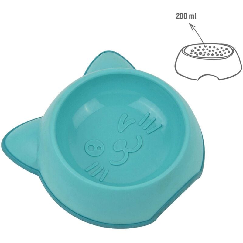 foto del prodotto zoov ciotola in plastica per gatti verde 6 pz