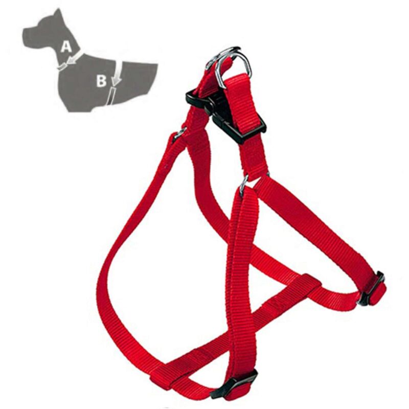 foto del prodotto zoov pettorina regolabile nylon rosso mm.20xcm.40 58 12 pz