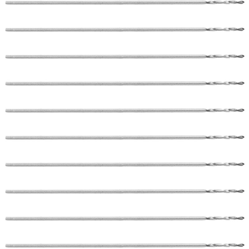 foto del prodotto zoternen 10 pezzi punta da trapano elicoidale piccola macchina di perforazione per perle con codolo cilindrico k10 0,3 mm