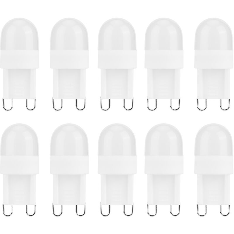 foto del prodotto zoternen 10pcs 1.5w g9 base led lampadine piccola base bipin lampadina per lampadario illuminazione interna 230v