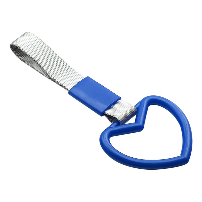 foto del prodotto zoternen ciondolo alla deriva con cinturino a mano con maniglia per autobus a forma di cuore con anello a forma di cuore