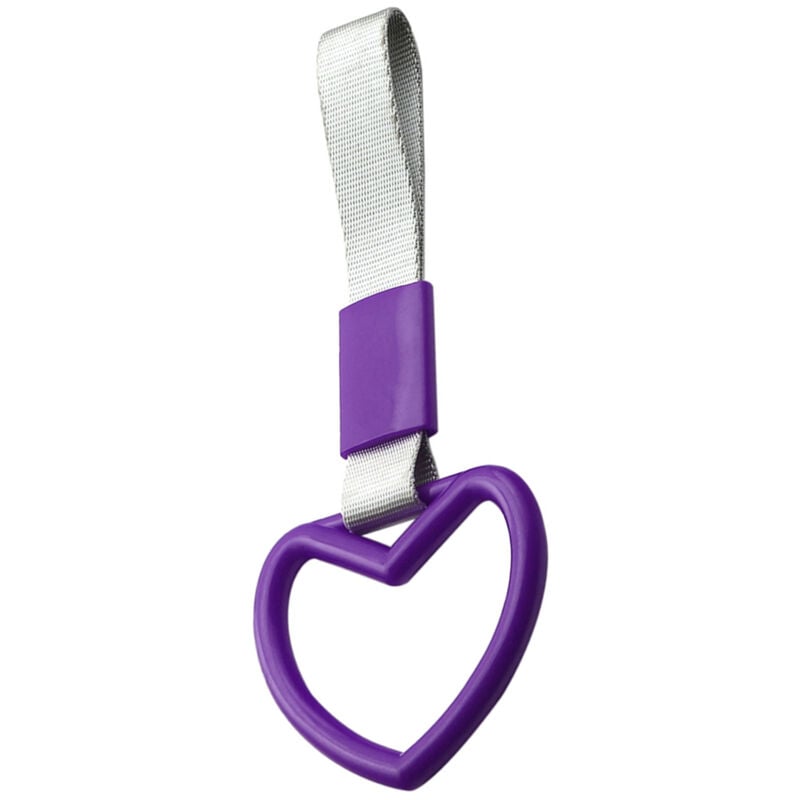 foto del prodotto zoternen ciondolo alla deriva con cinturino a mano con maniglia per autobus a forma di cuore con anello a forma di cuore