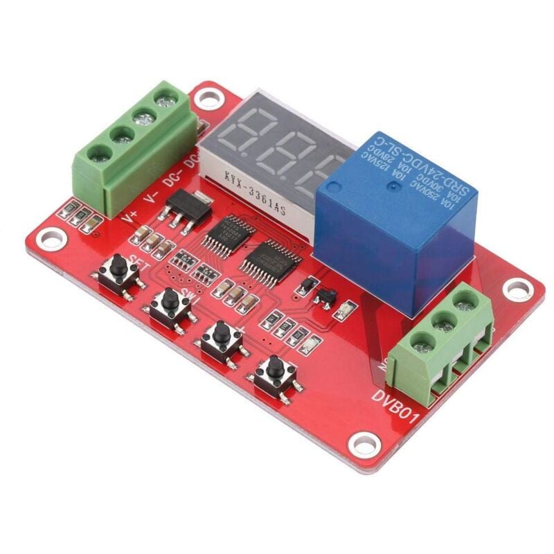 foto del prodotto zoternen comparatore di tensione digitale a finestra, controller di monitoraggio della tensione multifunzione rosso dvb01 comparatore di tensione