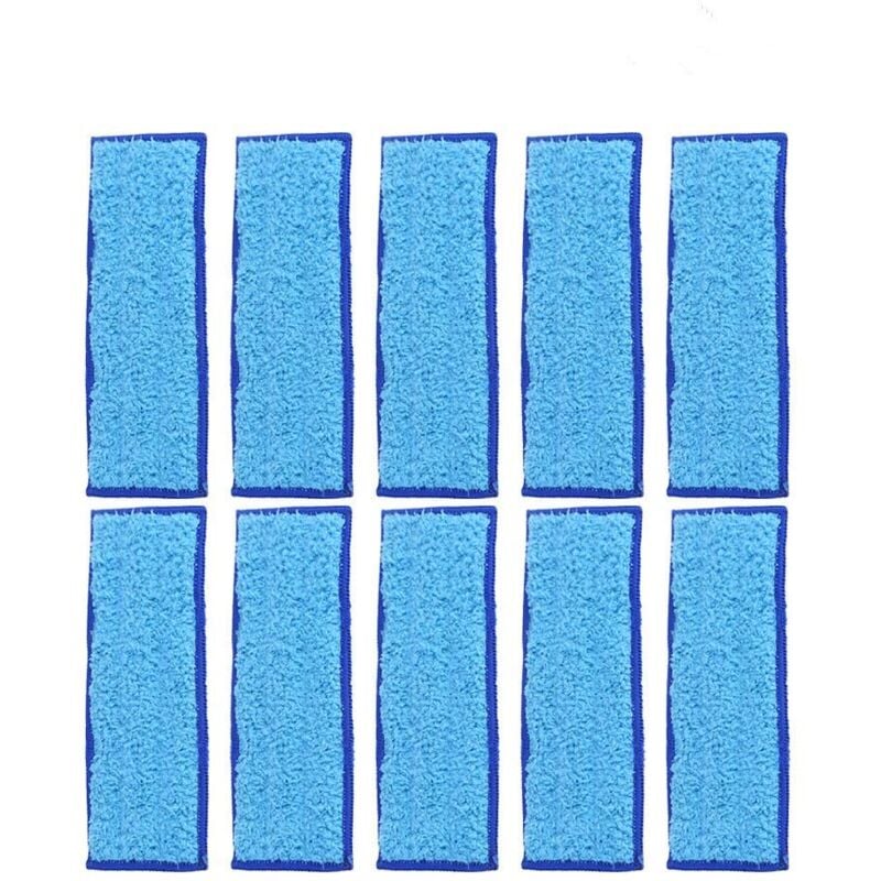 foto del prodotto zoternen confezione da 10 panni per mocio in microfibra morbida, lavabili e riutilizzabili, 185 x 70 mm, per 240 241 blu 
