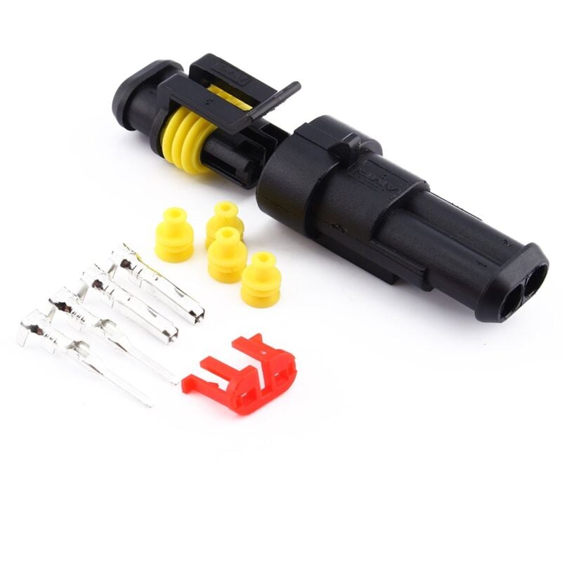 foto del prodotto zoternen connettore per cablaggio elettrico per auto keenso, spina per cablaggio elettrico impermeabile a 2 pin per moto, scooter, auto, camion,