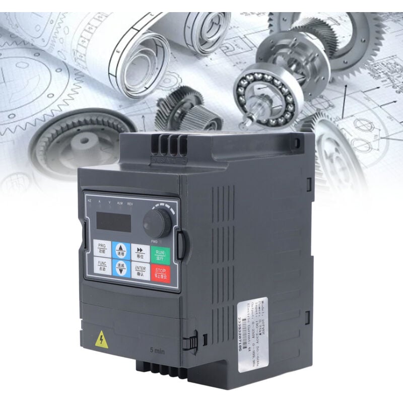 foto del prodotto zoternen convertitore di frequenza 0,75kw da 1ph a 3ph azionamento vettoriale variabile ac190 230v 50 60hz ingresso ac0 230v 0 999,9hz uscita
