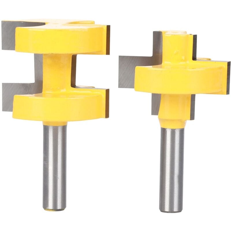 foto del prodotto zoternen fresa per denti quadrati con gambo da 2 pezzi da 8 mm fresa per lavorazione del legno ad alta durezza router 8x11