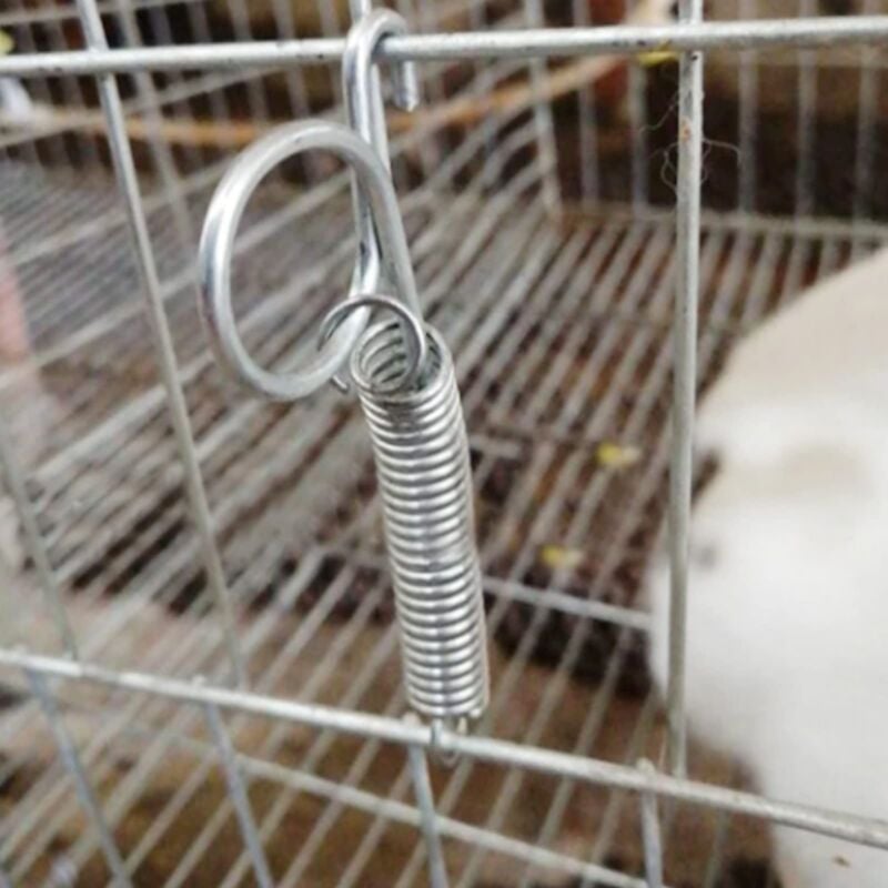 foto del prodotto zoternen haofy, confezione da 20 ganci a molla multifunzionali per porte di gabbie, ganci di bloccaggio a molla in metallo, per fissare la porta