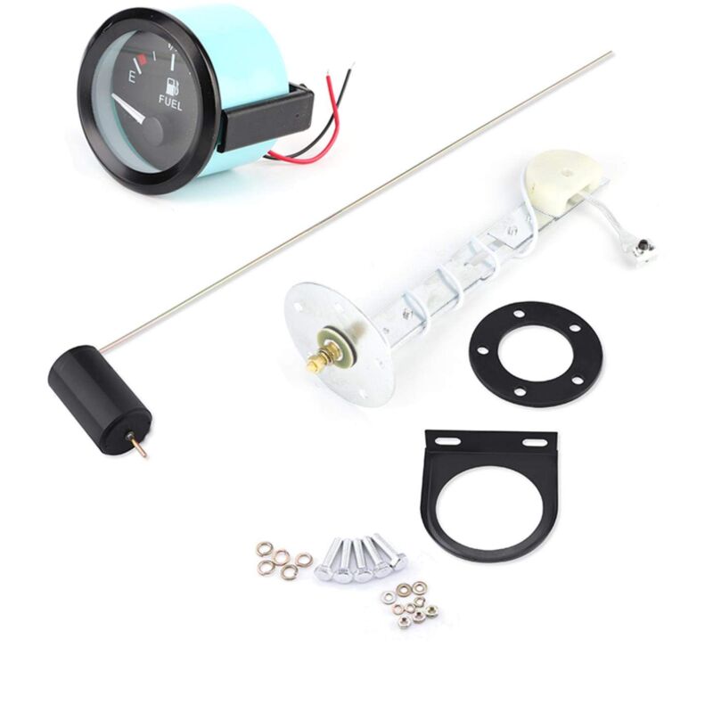 foto del prodotto zoternen indicatore di livello del carburante, indicatore di livello del carburante universale per auto da 52 mm, led nero, contachilometri