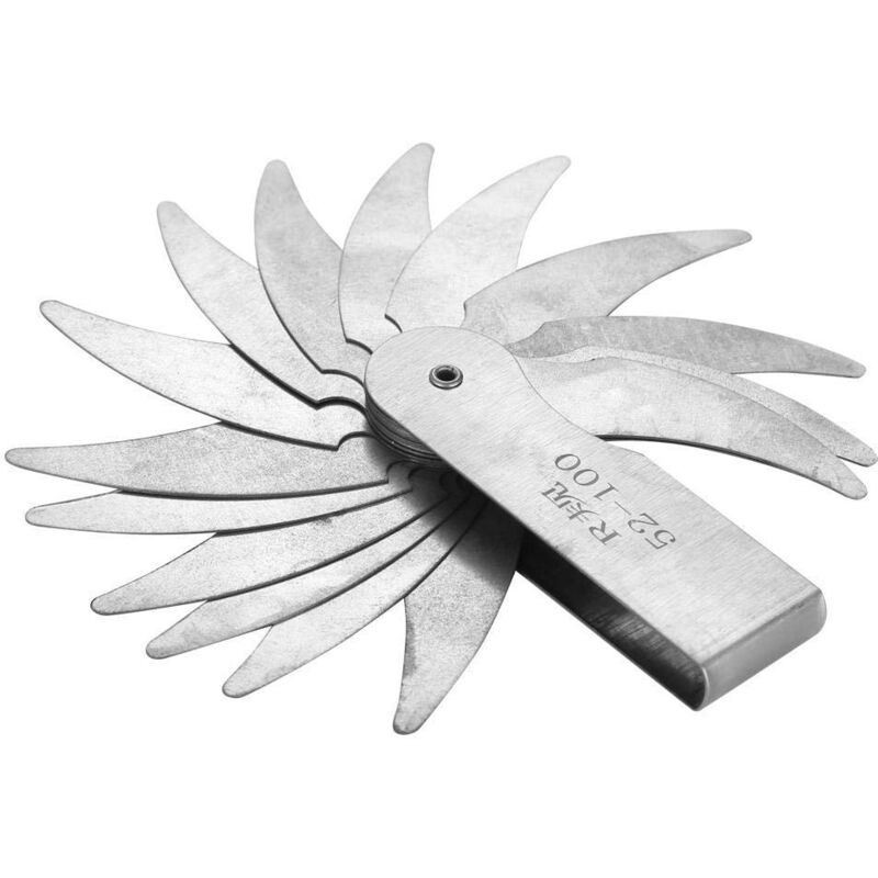 foto del prodotto zoternen indicatore di raggio, indicatore di raccordo del raggio r0,3 1,5 r1 6,5 r7 14,5 r15 25 r25 50 r52 100mm in acciaio inossidabile