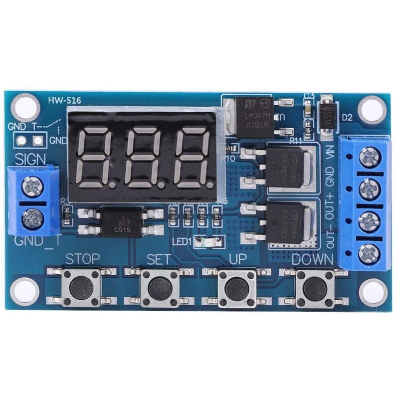 foto del prodotto zoternen interruttore di ritardo del timer platine 12v 24v modulo rel di temporizzazione trigger ciclo temporizzazione dual mos controllo del
