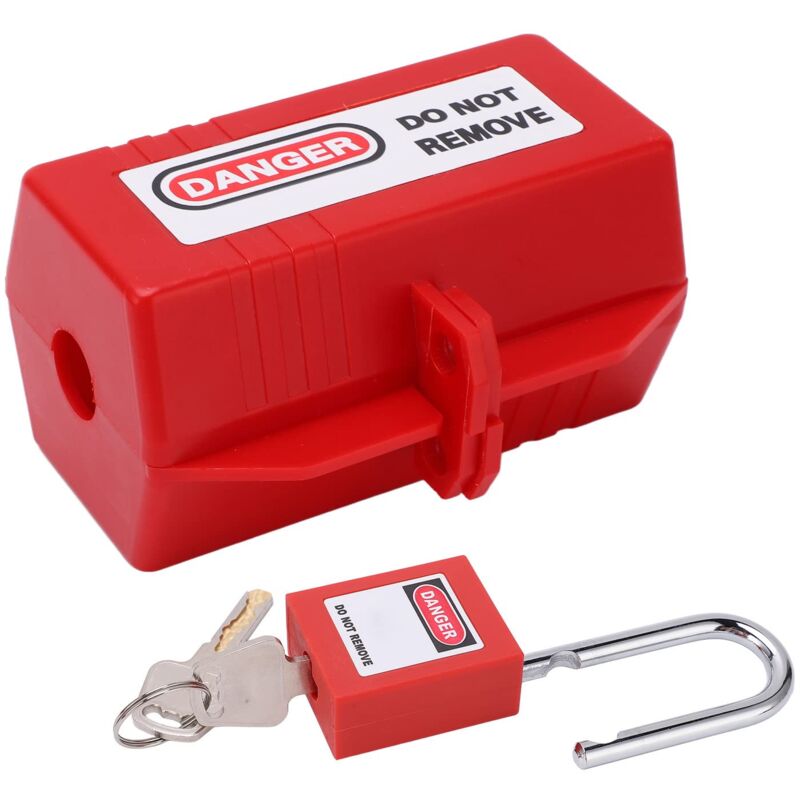foto del prodotto zoternen kit di chiusura per auto, kit di chiusura, kit di chiusura per veicoli, custodia in plastica con lucchetto lungo per industria e chimica