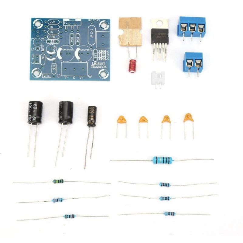 foto del prodotto zoternen kit fai da te per scheda amplificatore audio lm1875t, amplificatore hifi monocanale da 20 w