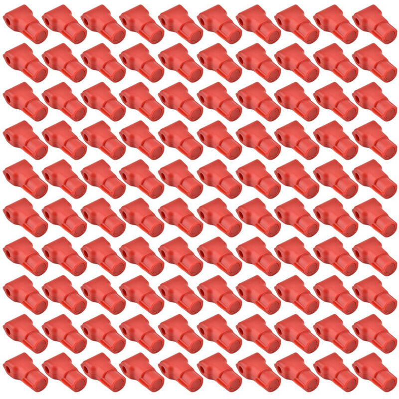 foto del prodotto zoternen lucchetto antifurto per cellulare da 100 pezzi, lucchetto per negozio al dettaglio, rosso 7 mm 
