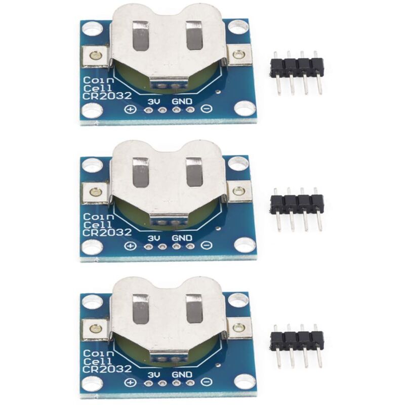 foto del prodotto zoternen modulo portabatterie a 3 pezzi, piastra di montaggio per batteria a bottone, modulo portabatterie elettrico con collegamento pin di