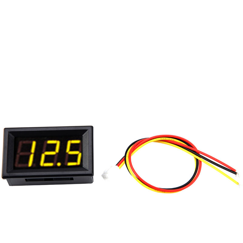 foto del prodotto zoternen pannello voltmetro digitale led a 3 fili da 0,56 con protezione inversa dc0 100v giallo