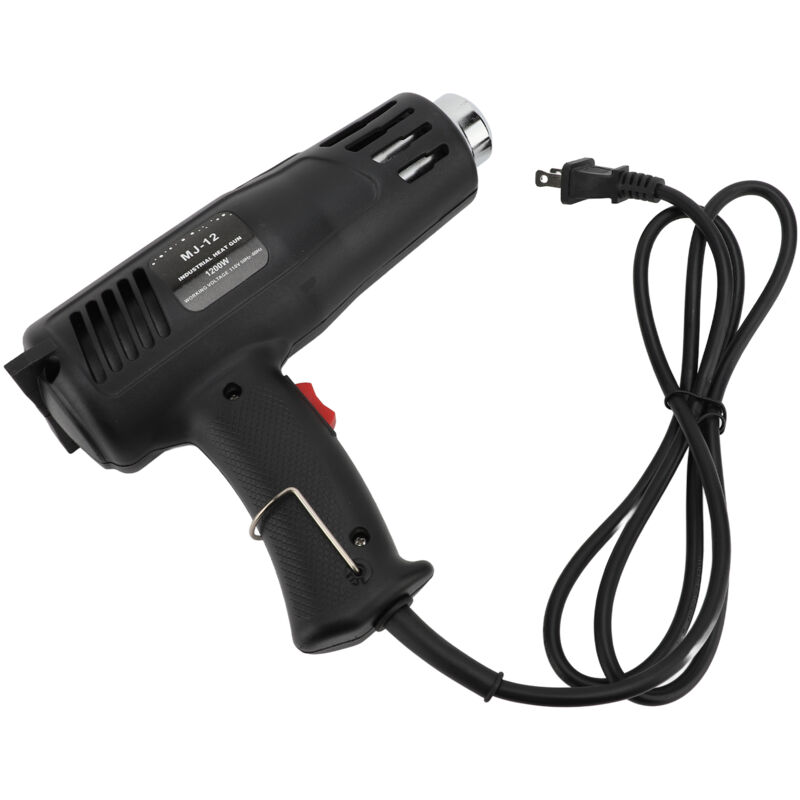 foto del prodotto zoternen pistola ad aria calda a doppia temperatura da 1200 w di grado industriale con supporto per ugello rotante e cavo riscaldante isolato per