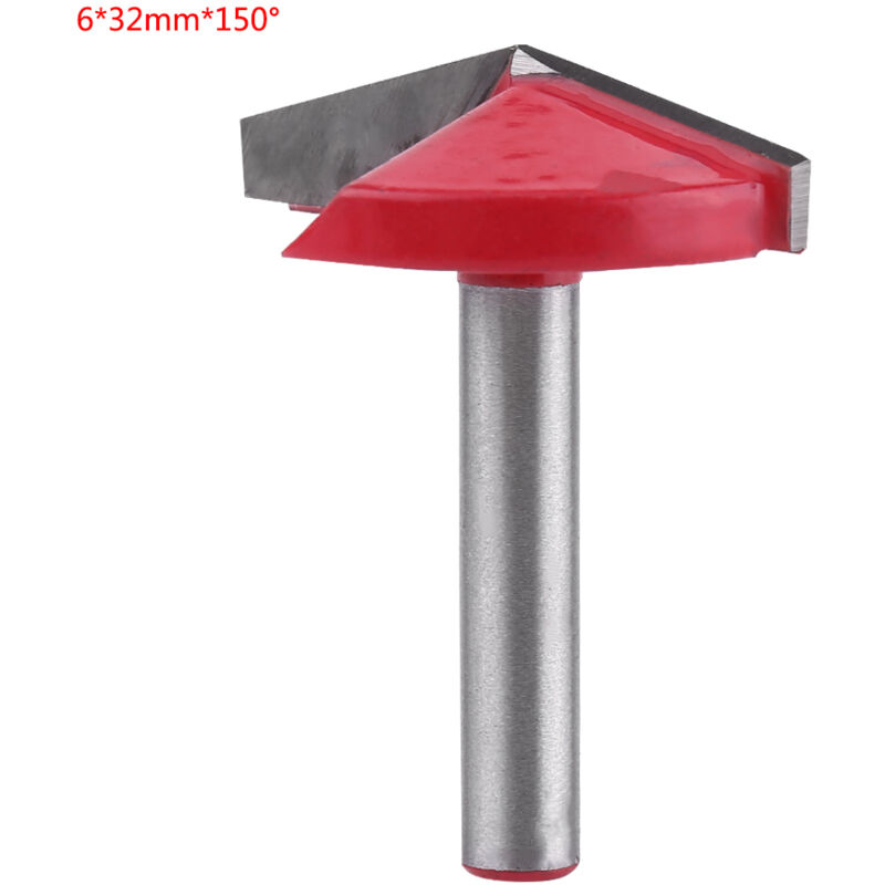 foto del prodotto zoternen punta del router cnc per la lavorazione del legno in acciaio al tungsteno con affilatura utensile da taglio vgroove albero da 6 mm 6 32