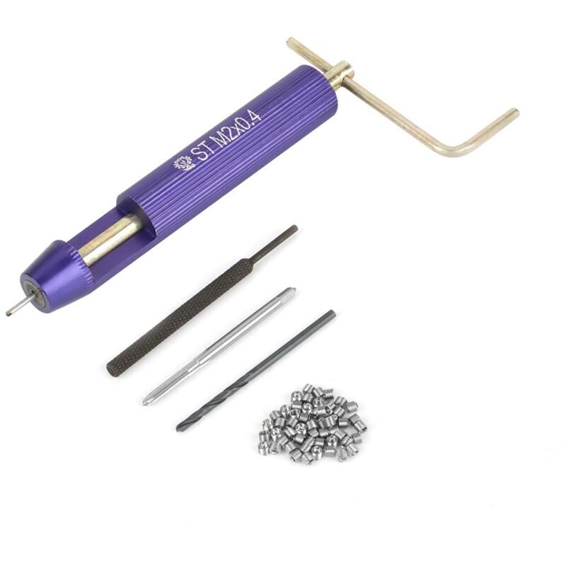 foto del prodotto zoternen riparazione filettatura m2 out, 50 pezzi m2 x 2d inserti filettati kit di riparazione filettatura m2, inserti in filo di acciaio