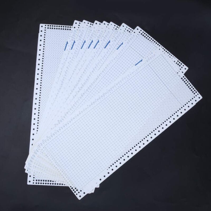 foto del prodotto zoternen schede perforate per macchine da maglieria qinlorgon, 10 pezzi, schede perforate a 24 aghi, accessori professionali per macchine da