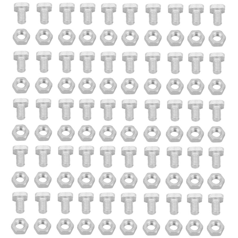 foto del prodotto zoternen set di accessori per utensili da 50 bulloni in alluminio da 50 pezzi per serra
