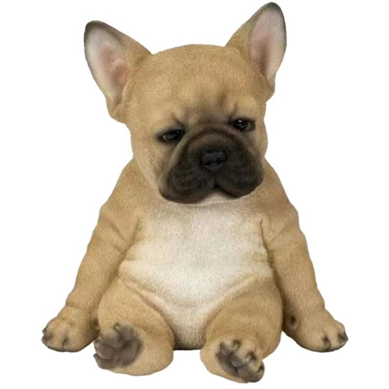 foto del prodotto zoternen statua di bulldog francese, statuetta di cane, resina, ornamento per uso interno ed esterno