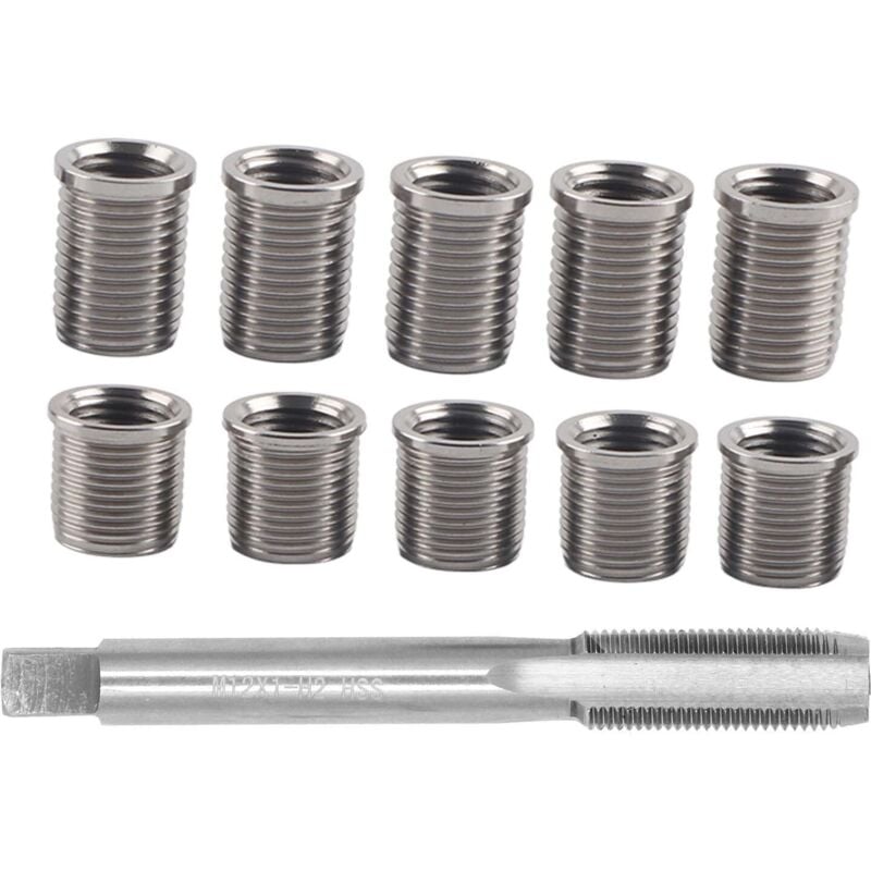 foto del prodotto zoternen strumento di riparazione della filettatura della candela bullone m10x1.0 maschio m12x1.0 kit di accessori per auto