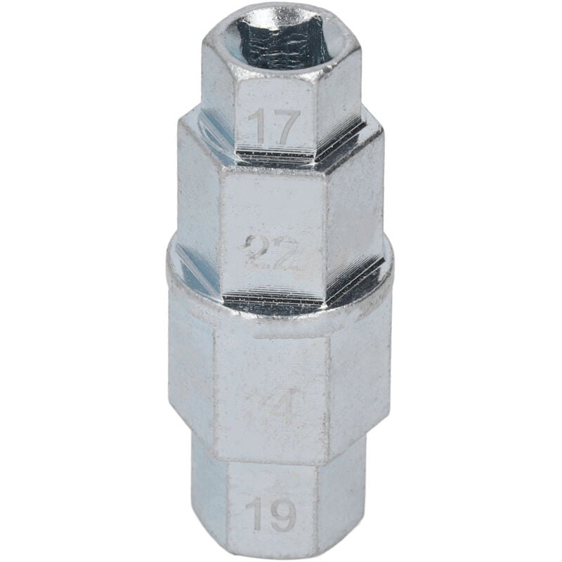foto del prodotto zoternen strumento per asse esagonale per moto chiave per rimozione perno ruota anteriore dedicata 17 19 22 24 mm argento