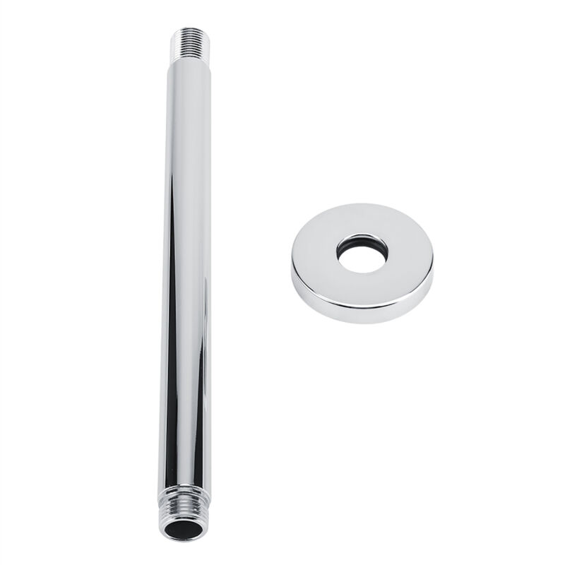 foto del prodotto zoternen supporto a parete per tubo doccia con parte superiore rotonda in acciaio inossidabile per soffione doccia a soffitto del bagno 25 cm 