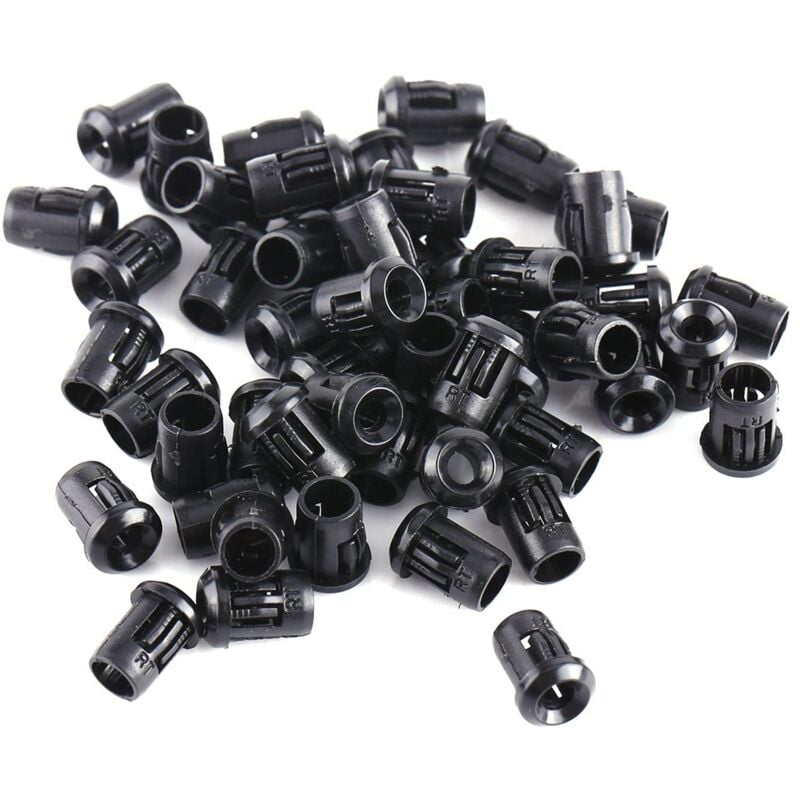 foto del prodotto zoternen supporto per lampada led in nylon nero, 50 pezzi, supporto per diodo, clip per montaggio su cornice, supporto per led, display a pannello,
