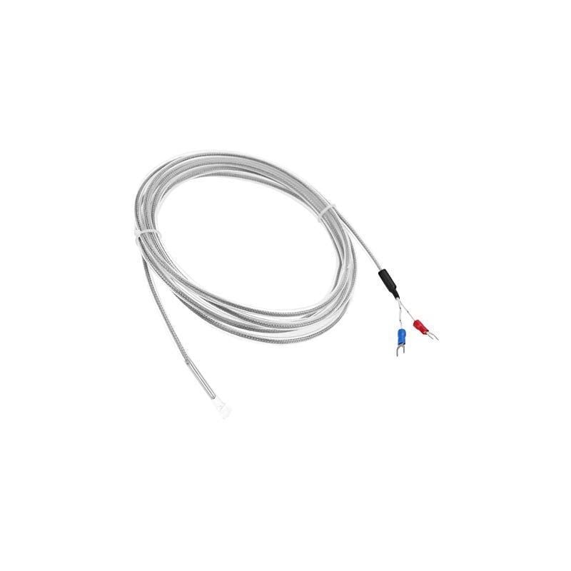 foto del prodotto zoternen termocoppia tipo k impermeabile, termocoppia ptfe a 2 fili tipo k lunghezza 300 cm 118,1 pollici temperatura 0 200 termocoppia ck