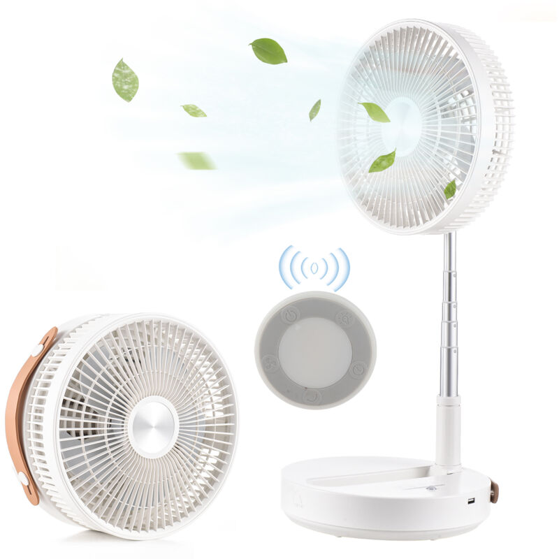 foto del prodotto zoternen ventilatore portatile silenzioso con telecomando, ventilatori da pavimento tavolino pieghevoli con 4 modalit timer, ventilatore a