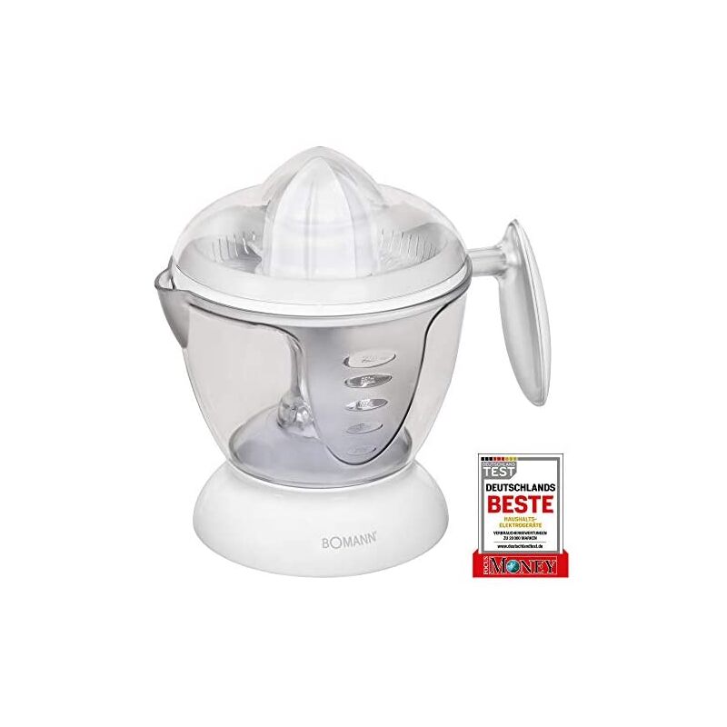 foto del prodotto zp 1092 cb pressa per agrumi de pressa elettrica per agrumi 1,2 l 40 w white bomann