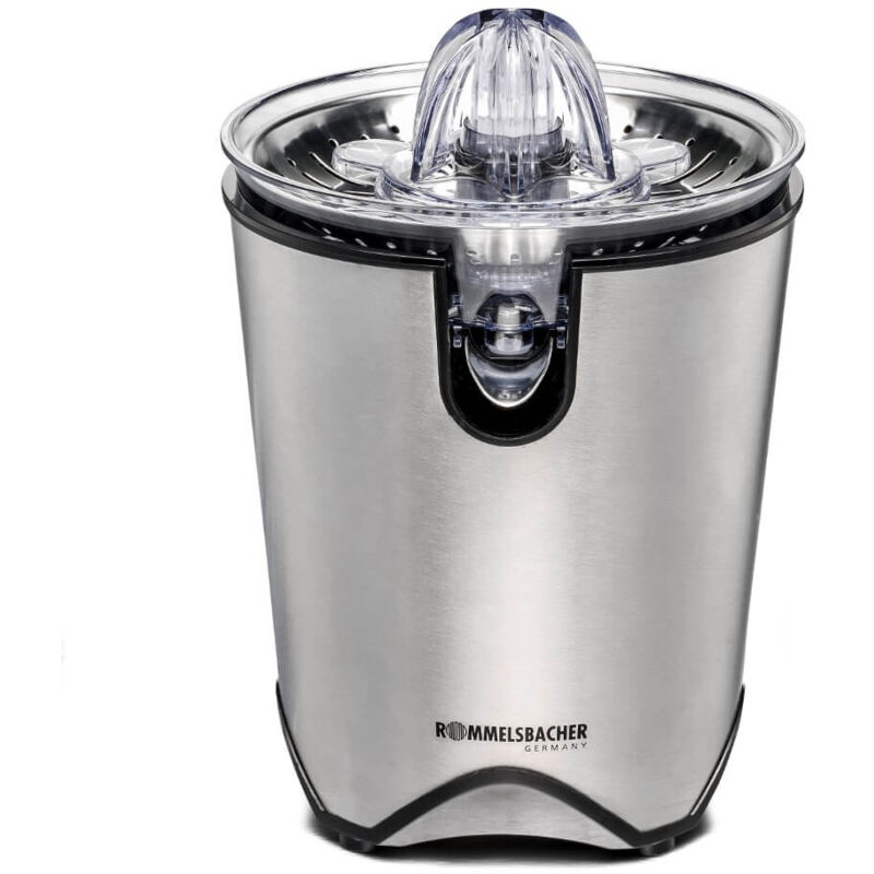 foto del prodotto zp 60 e pressa elettrica per agrumi de 100 w nero, acciaio inox rommelsbacher