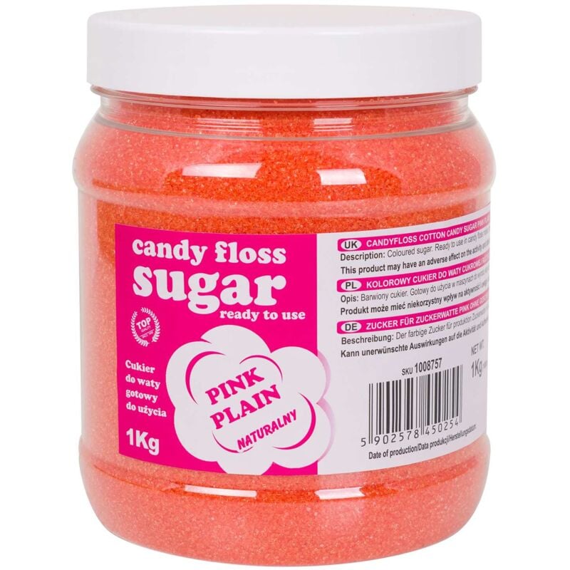foto del prodotto zucchero colorato per zucchero filato rosa naturale aroma zucchero filato 1kg