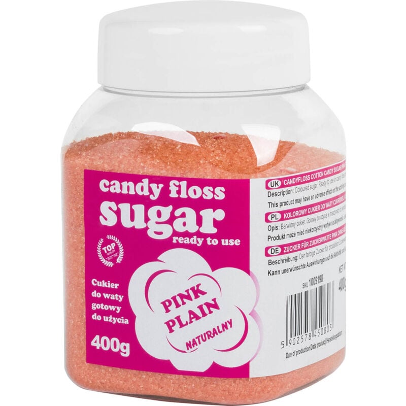foto del prodotto zucchero filato colorato rosa zucchero filato naturale sapore 400g