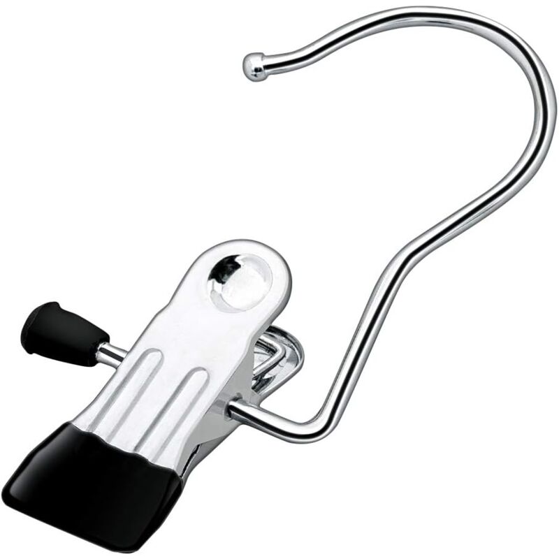 foto del prodotto zvd 10 pack portable clothes hooks for closet, closet, wardrobe, clothes, pants, trousers, shoes, towels, socks black 